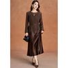 Kabei'er Women's French Hollow-Out Knit Shrug & Cami Dress Two-Piece Set