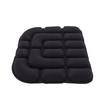 Inflatable Seat Cushion Comfortable Adjustable 3D Air Travel Cushion Portable Black Chair Pad for Driving Office Work