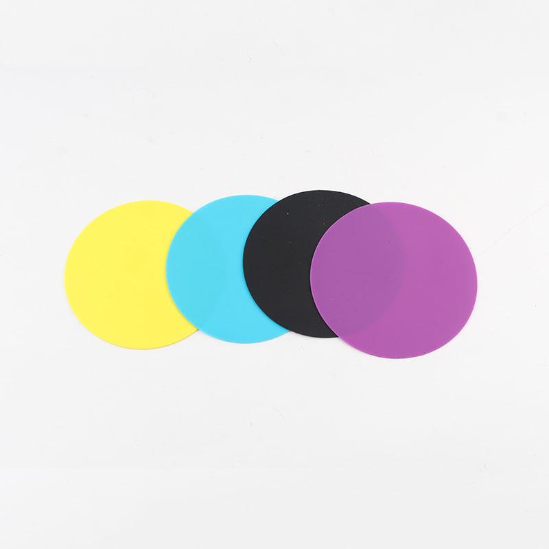 Silicone Bottle Opener Coaster - Non-Slip, Heat-Resistant, Thickened Round Pad