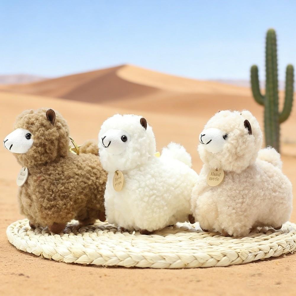 Cartoon Animals Stuffed Animal Little Plush Keychain Cute Alpaca Plush  Home Decor