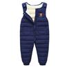 Baby Kinder Verdickte Fleece Latzhose Offener Schritt Winter Baumwolle Gepolsterte Hose Für Jungen Mädchen