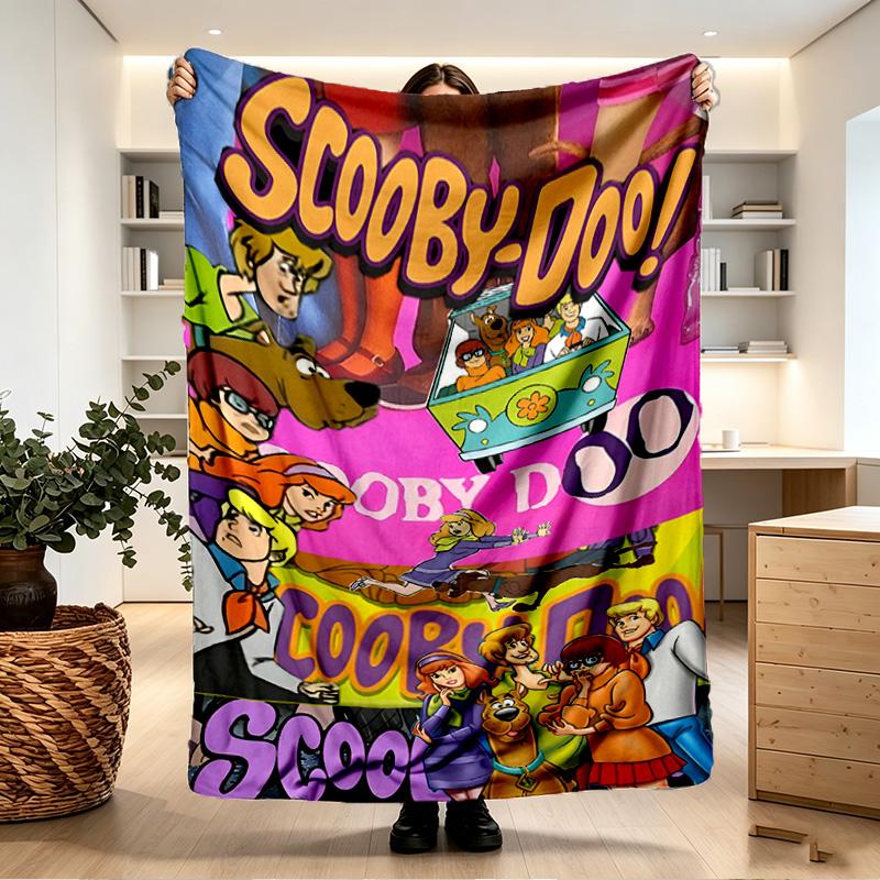 Scooby Print Blanket - Soft & Comfortable, for Bedroom, Travel, Sofa, Home Decoration - Birthday Christmas Gift for Friend