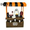 Seasonal Party Decor Halloween Ghost Resin Figurine, Spooky Cart Statue for Indoor Home Garden Decor, Table Centerpiece Festive Decoration Durable