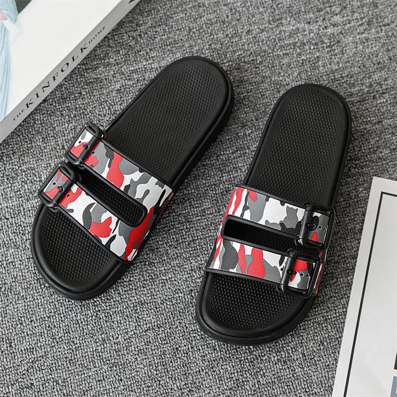 New slippers summer wear couple sandals simple beach shoes slippers