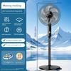 Meiling Elektrický ventilátor Tichý Dálkové ovládání Stojanový ventilátor Pro domácnost Stolní Výkonný Průmyslový ventilátor Vertikální natáčení Hlavy Ložnice 168