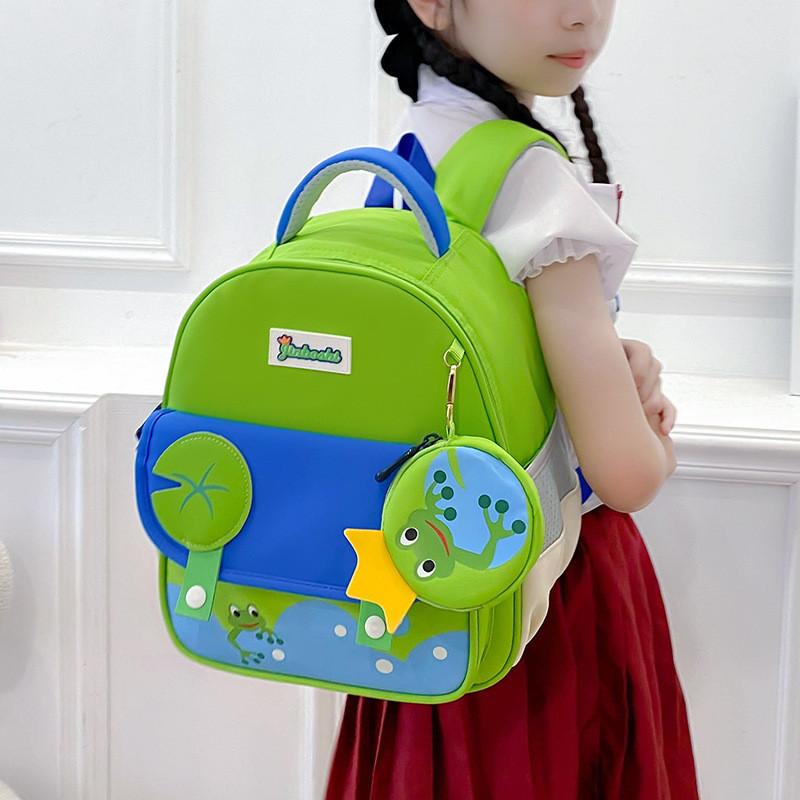 Cute Kindergarten Backpack For Boys And Girls Breathable Double Shoulder Bag