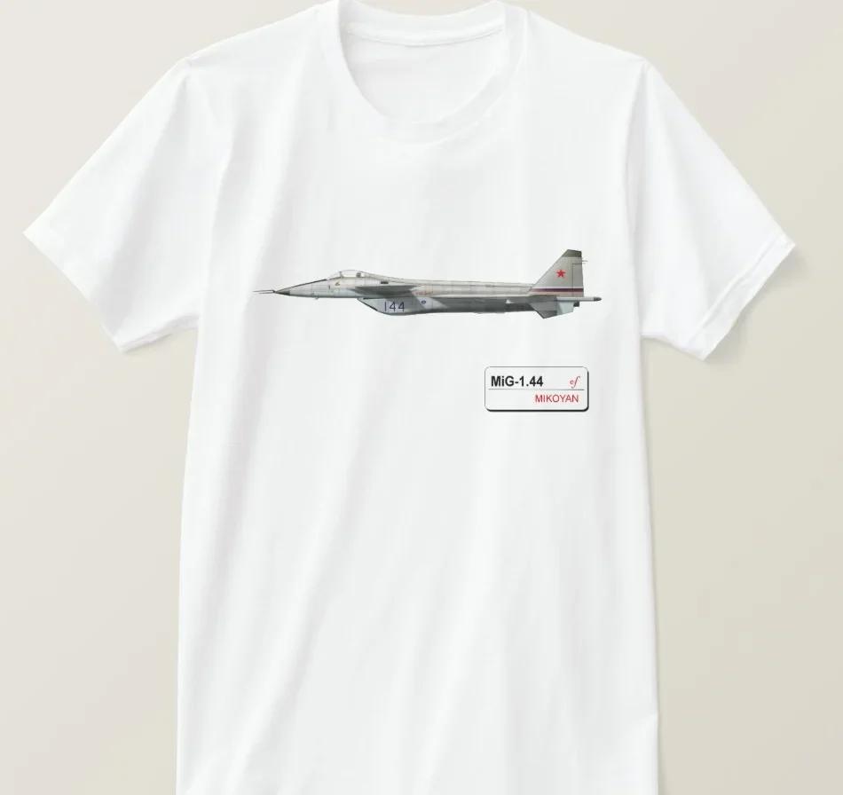 Russian Aerospace Force MiG 144 Fighter TShirt 100 Cotton ONeck Summer Short Sleeve Casual Unisexs Tshirt Size S3XL
