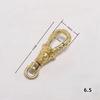 New Trendy Brass Gourd-shaped Key Hook Pendant Adjustable Lobster Clasp High-end Bag Buckle DIY Jewelry Accessories