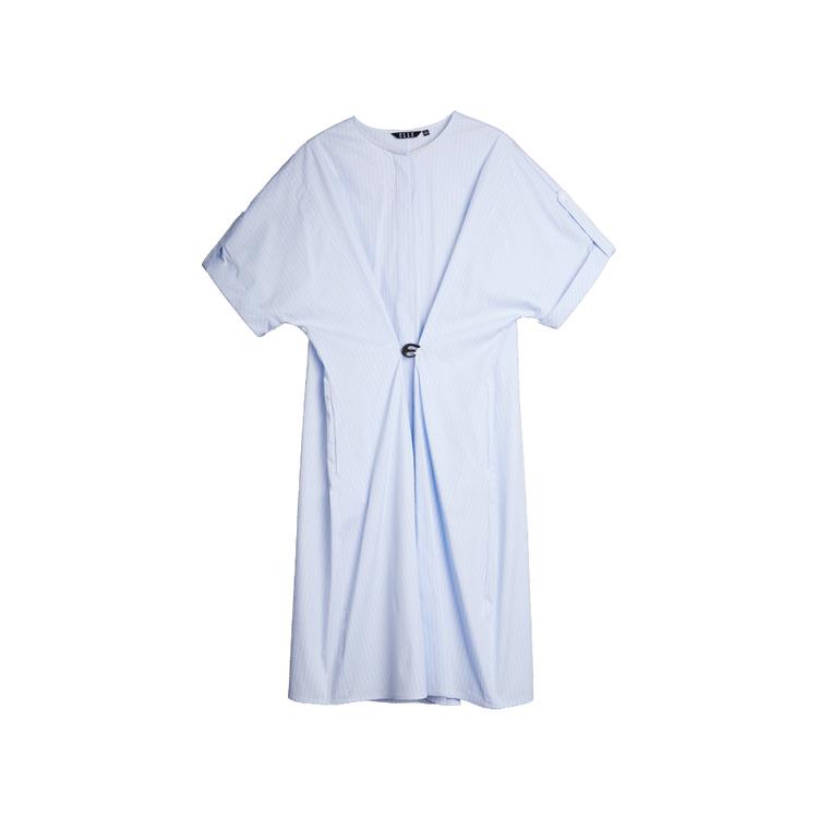 ELLE Elegant Versatile French Striped Design Short Sleeve Dress Women Dresses EL51401