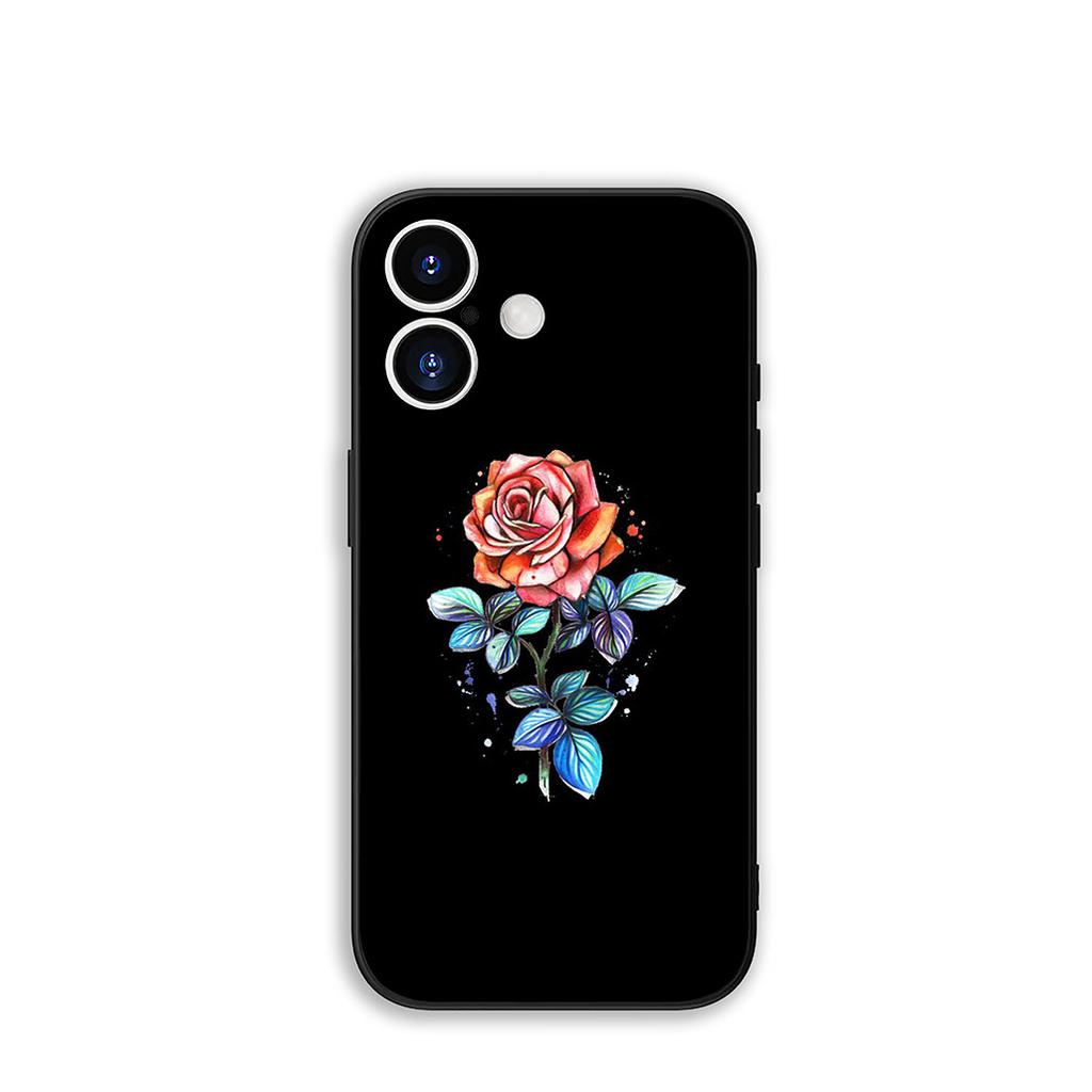 For Xiaomi Redmi 15C 15 A4 A5 9A 9T 10A 10C 9C NFC Note 11 9 8 10 Pro 8T Phone Cover Case Rose Flower Peony Red