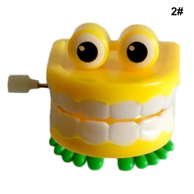 2pcs Spring Wind Up Jump Tooth Dental Gift Dental Toys Wholesale Spring Plastic Toys Jump Teeth Chai