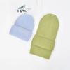 Winter Knit Beanie Hat Unisex  Custom Logo Ribbed Wool Knit Beanies Winter Luxury Warm Cuffed Beanie Hat for Women Men