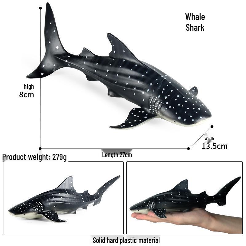 Marine Life Shark Simulation Models: Whale Shark, Great White, and Small Shark Cognitive Toys & Ornaments