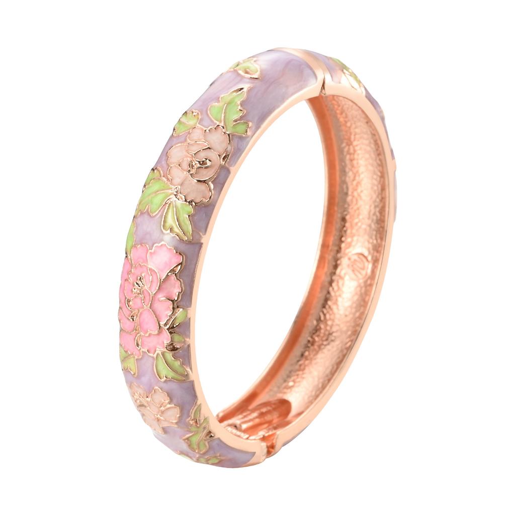 Pulseras esmaltadas para mujer, brazaletes de flores para mujer, pulsera vikinga china india, joyería africana, regalo para mujer de Dubái