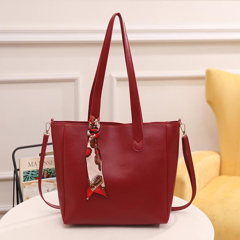 New leather tote bag creative and practical women's tote bag trendy fashion large capacity shopping bag