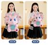 Pink Triceratops Dinosaur Plush Toy - Cartoon Jurassic Series Stuffed Animal Doll