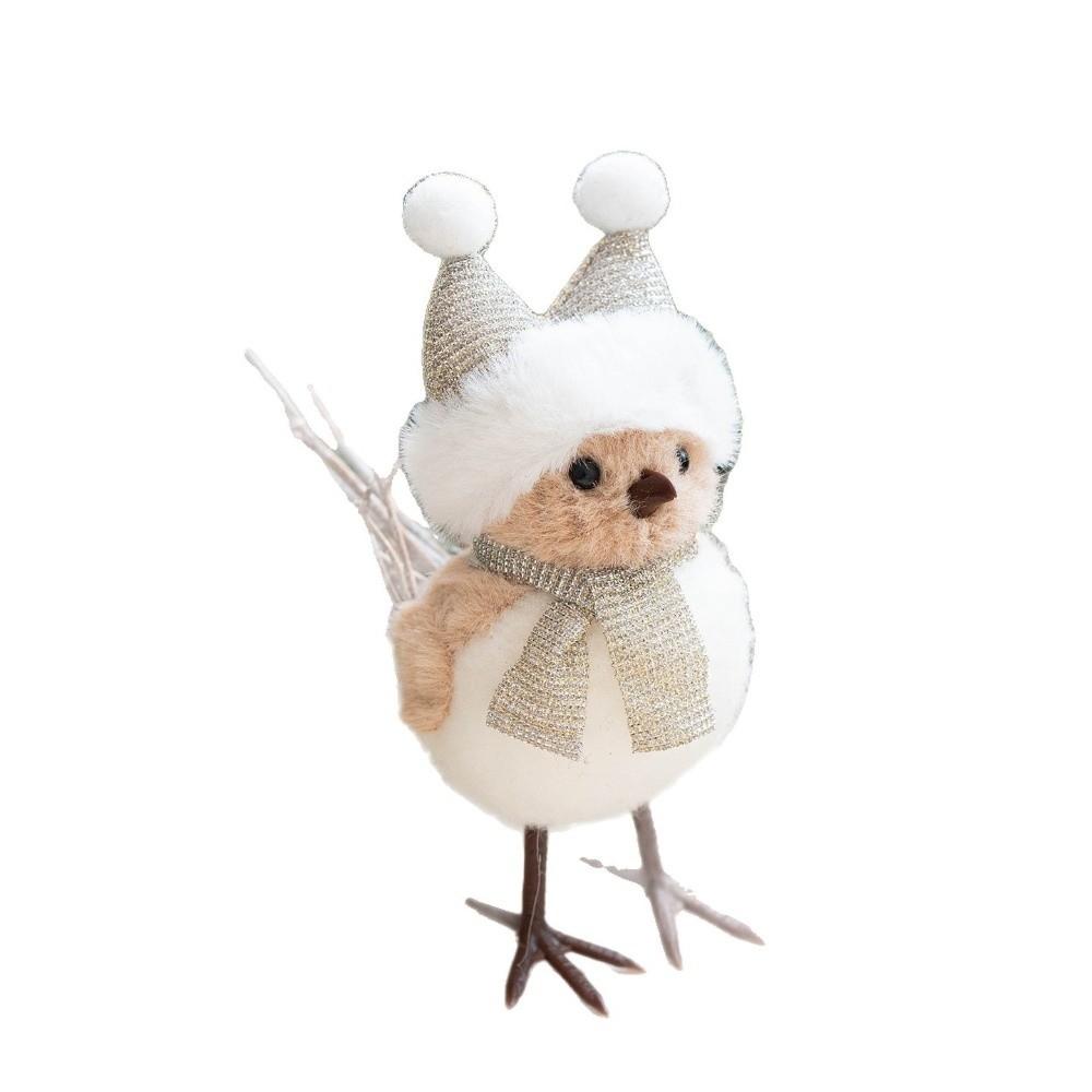 Julpynt Liten Fågel Docka Söt Julgransdekor Trendig Julgranshänge Julpynt