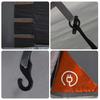 8 Person Camping Tent Grey and Orange Waterproof