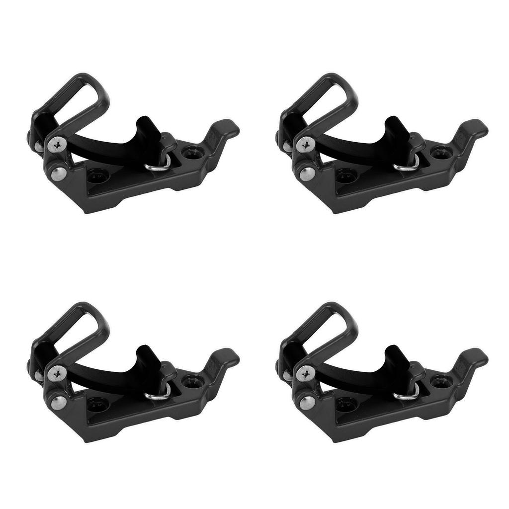 4 Sets Roof Rack Shovel Mount Heavy Duty Multipurpose Metal Rubber Clamp Mounting Bracket for Roof Rack Boats Tool