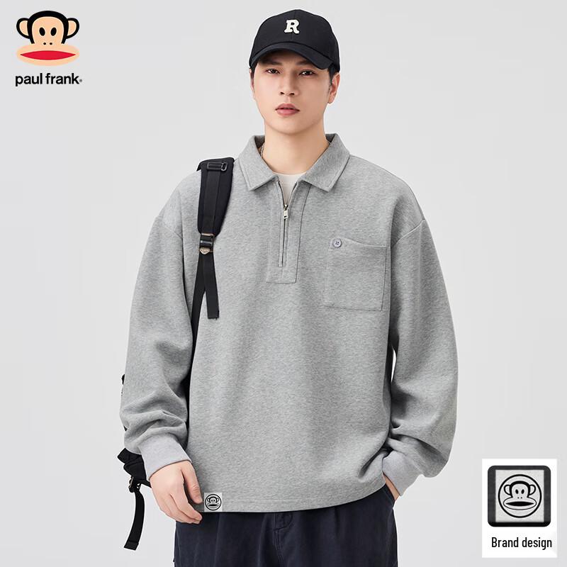 Paul Frank Men's Loose Fit Polo Sweatshirt