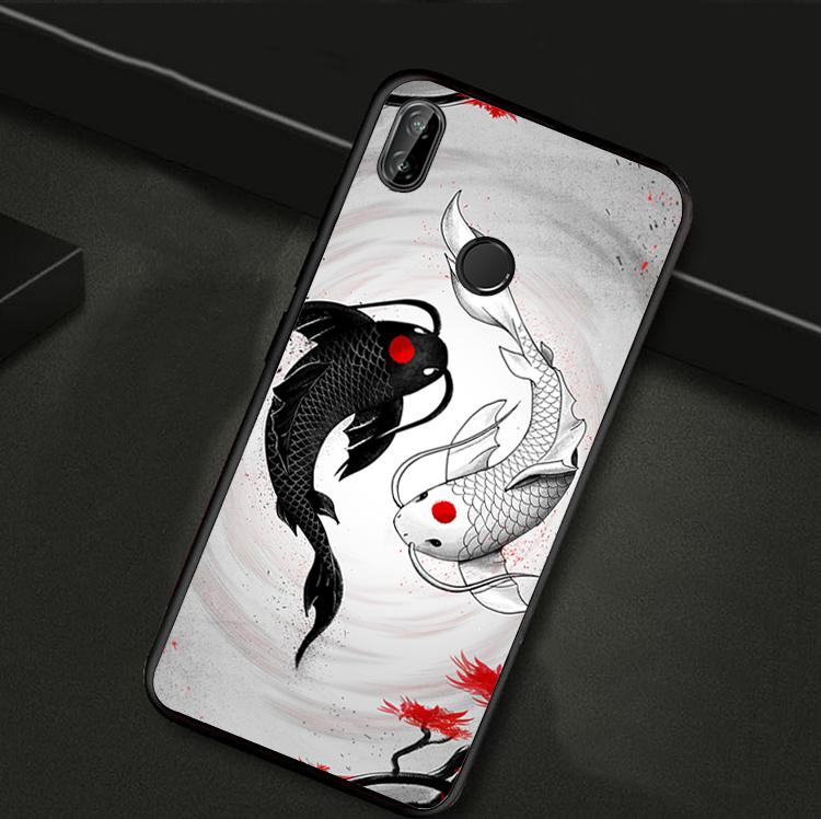 Japanese Koi For Huawei Nova Y61 Y91 Y73 Y72 Y70 Y90 Y60 12s 12i 11i 8i 9 10 SE P40 Lite P30 P60 Pro Case