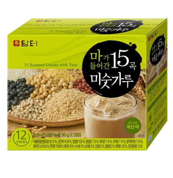 DamTuh 15 Grain Powder with Korean Yam (20g x 12 sticks)