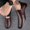 Leather Shoes for Men Casual Male Soft Sole Comfortable Shoes Slip-On Men Driving Shoes