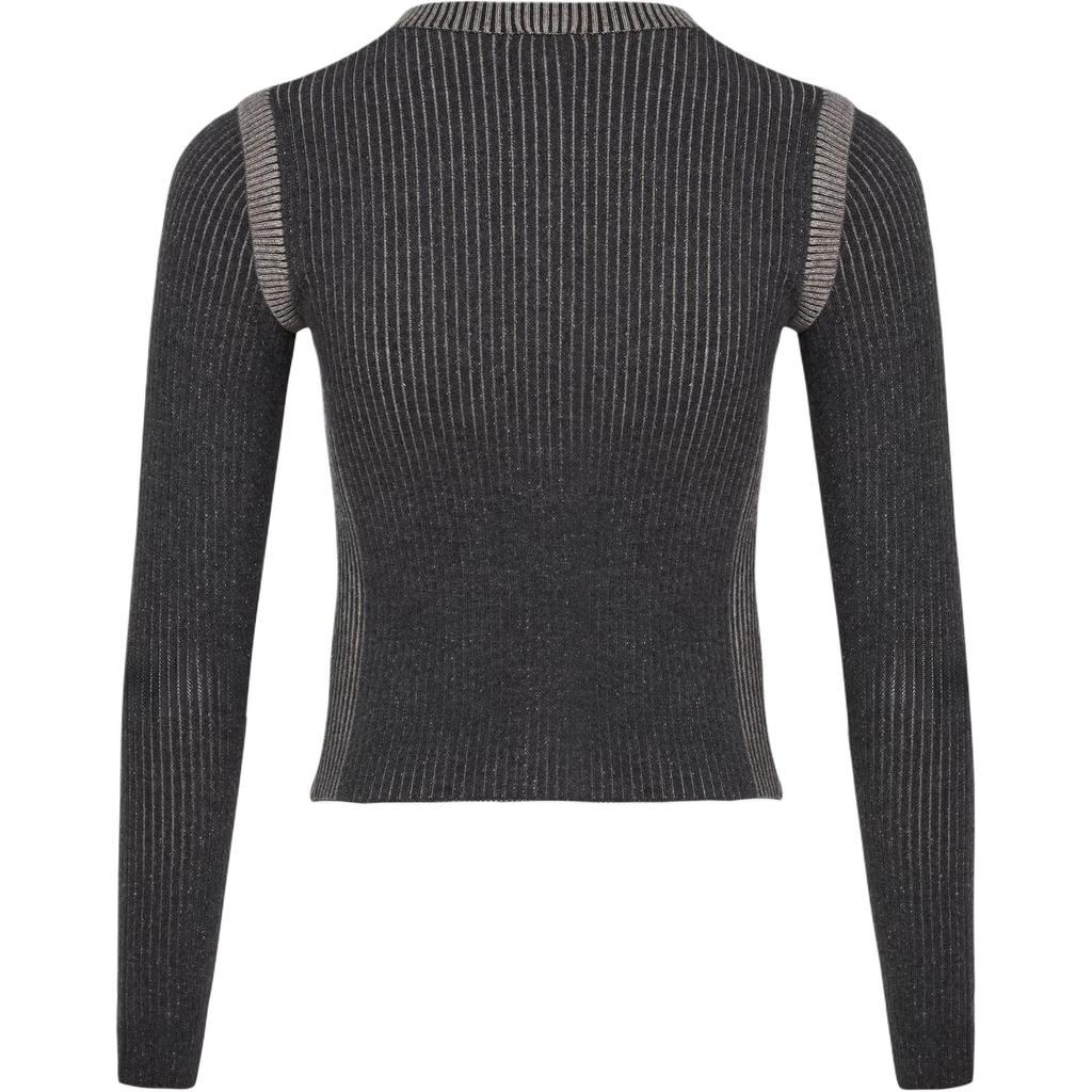 Adidas Originals Sweater Jacket Classic Fitted Comfortable Crew Neck Sports Long Sleeve Knit Top Women tops KR5037