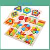 Geometric Shape Puzzle For Kids Educational Wooden Toy For Early Learning Development