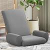 Adjustable Footstool Dark Grey Coarse Velvet