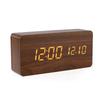 Smart Radio Clock Digital Japanese Radio Wave Creative Wooden Electronic Clock Thermometer Luminous Student Alarm Clock
