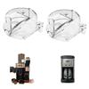 Set of 2 Coffee Machine Replacement Part Coffee Powder Seal Lid Easy Installation Clear Grinder Cover for Grindering Use