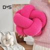 Pillow Manual Braided Knot Round Ball Shape Plush Elastic Sleeping Companion Sofa Couch Decoration Throw Pillow Photography Cushion