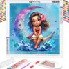 Diamond Painting Princess Moana 5D DIY Diamond Embroidery Mosaic Art Rhinestone Picture Cross Stitch Kits Home Decor