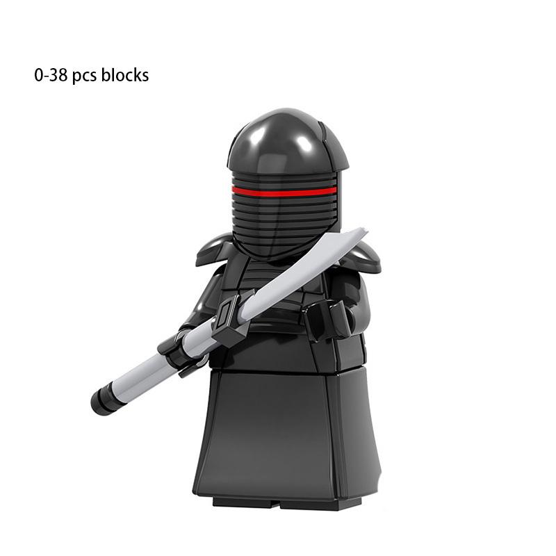 Red War Star Black Clone Trooper Building Blocks Figure Boy Decoration Present