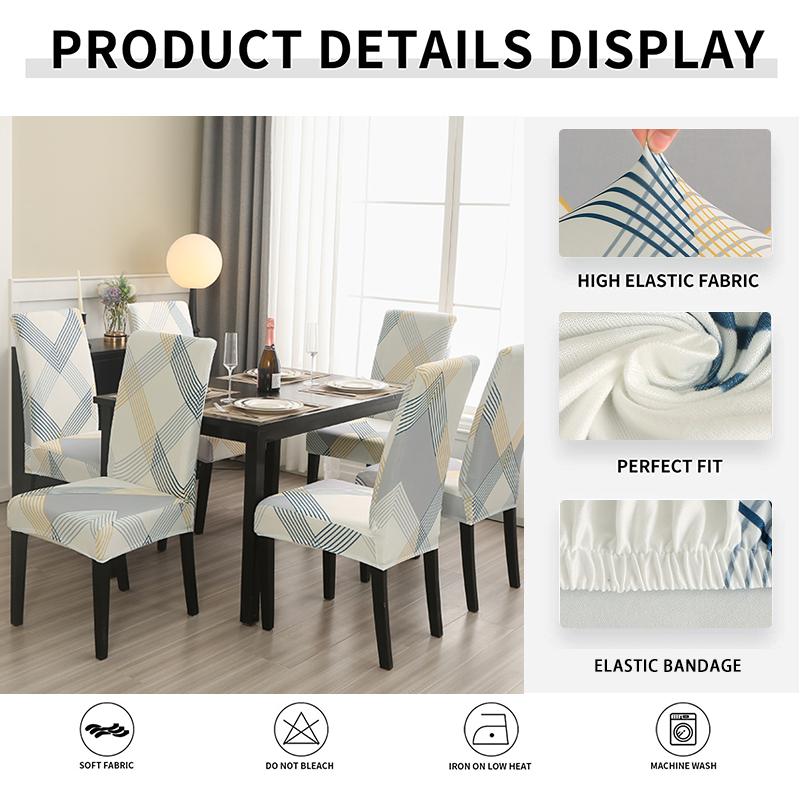 Yemek Odası Sandalye Kılıfları Esnek Yıkanabilir Sandalye Kılıfı, Parsons Sandalye Kılıfları Ev, Restoran, Ziyafet, Mutfak için Koruyucu