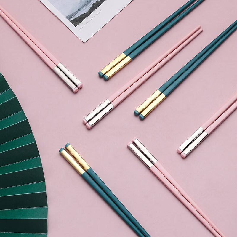 Children's Anti-Slip Alloy Chopsticks