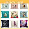 Enchanting Unicorn Throw Pillow Case Durable Polyester Cute Home Accent 45x45cm