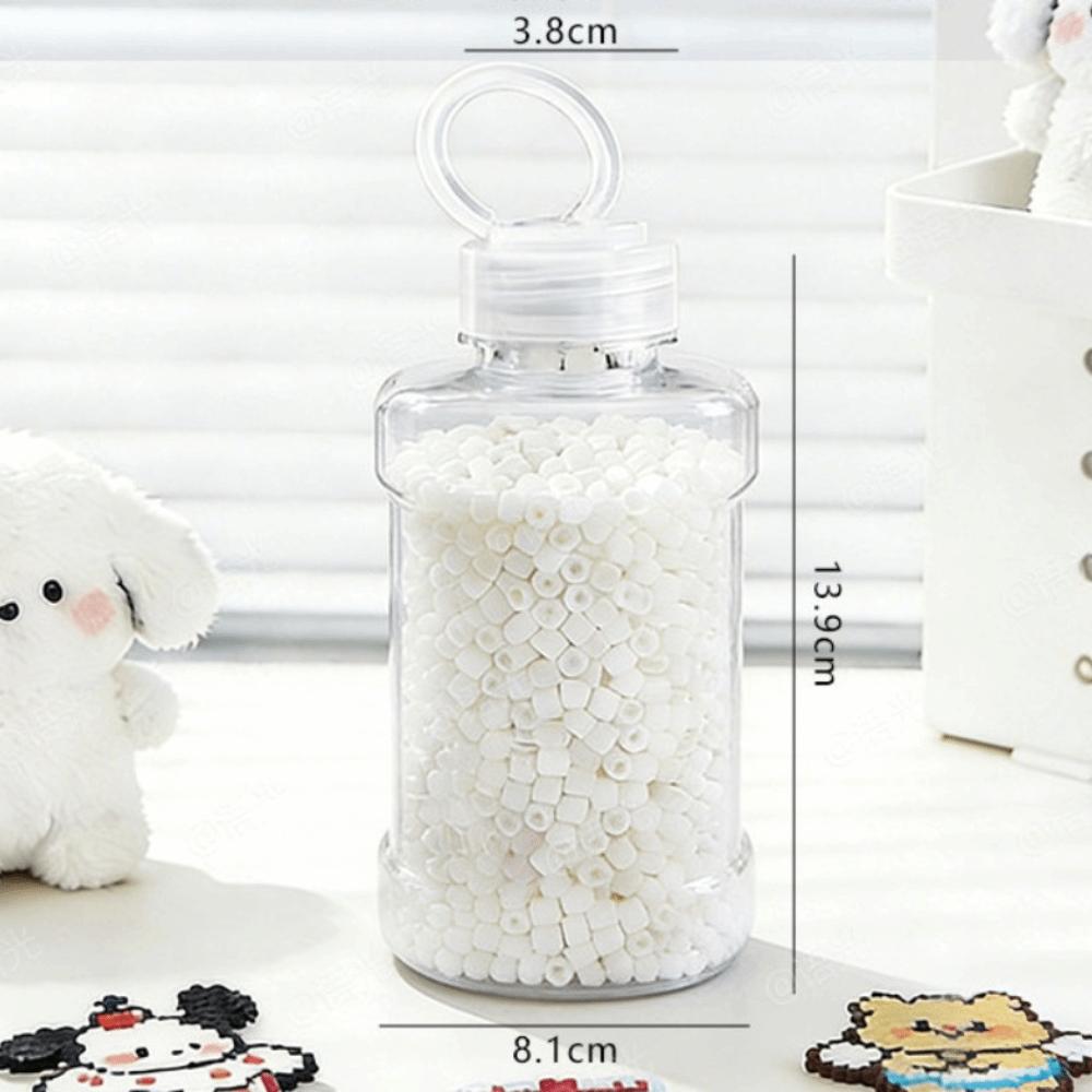 

Art Supplies 2.6mm Beads DIY Refill Pack Portable Transparent Storage Bucket Creative Giant Capacity Material Kit Crafts белый