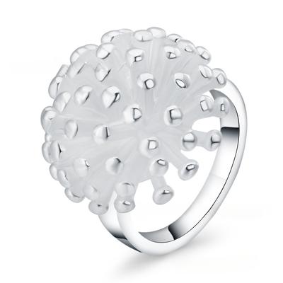 Silver Plated Ring S925 Silver Ring Wedding Ring Silver Jewelry Fashion European and American Trend Ruili Classic Ring