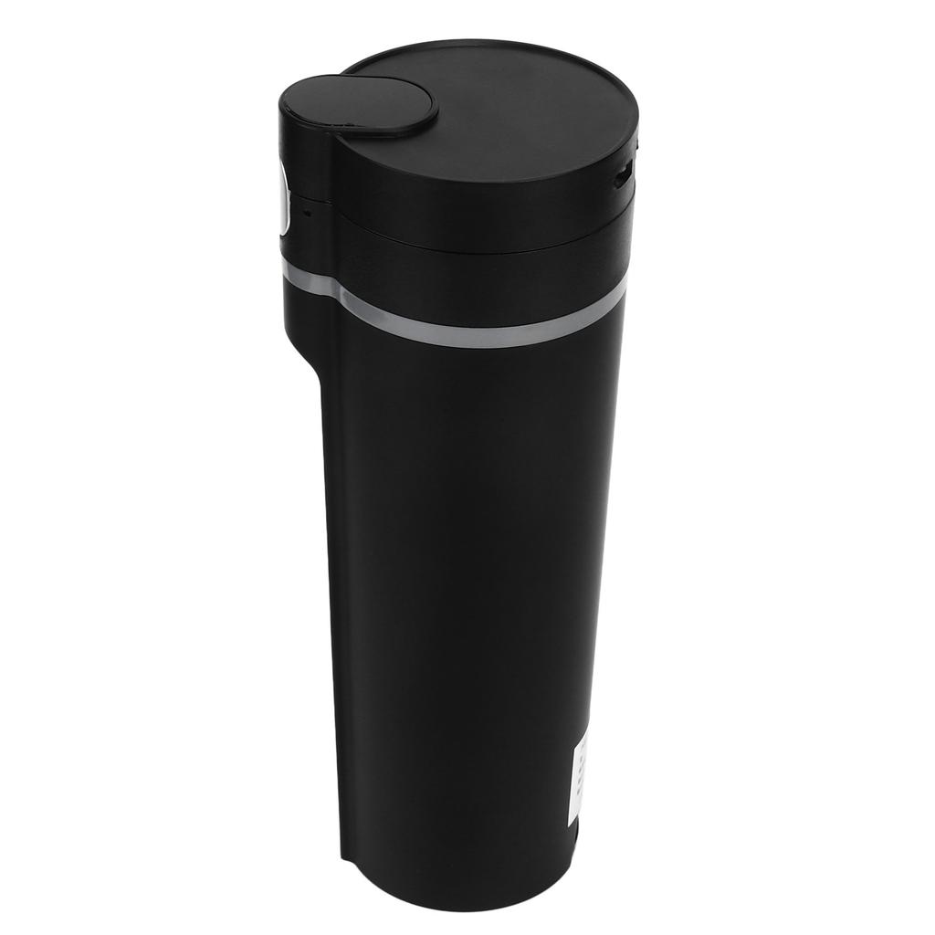 Elektrický vyhřívaný cestovní hrnek 450ml Chytrá regulace teploty Nízká hlučnost Černý Chytrý vyhřívací hrnek do auta