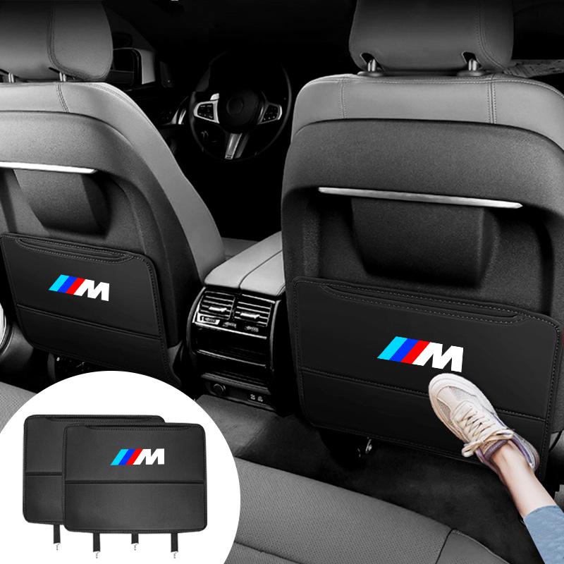 High Quality Car Seat Back Protector Leather Cover Prevent Dirty Anti Kick Pad For M Performance BMW F20 F40 F22 F30 E90 F32 F10 msbr98