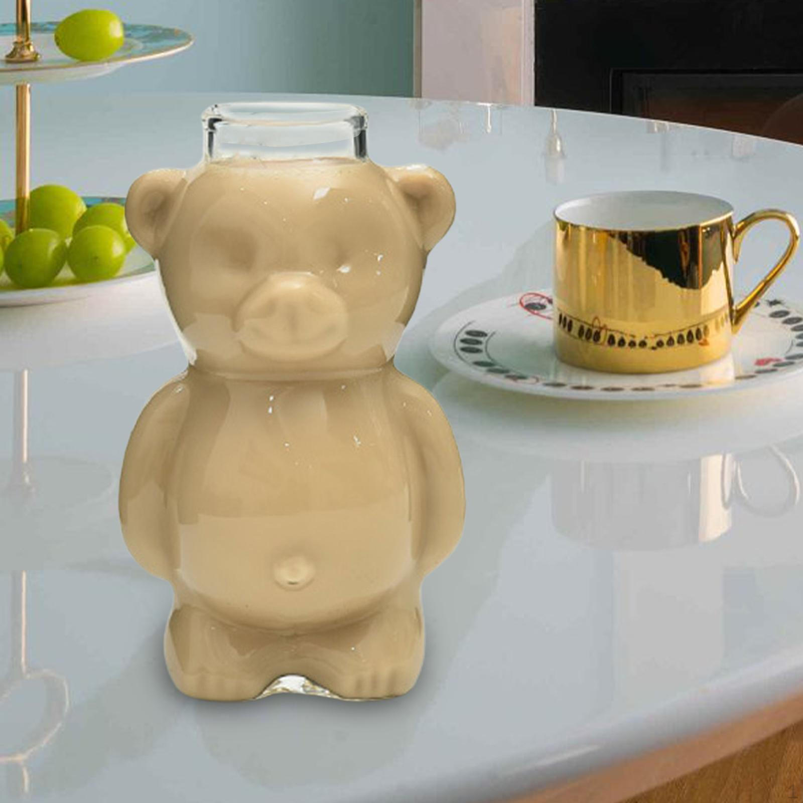 

Чашка для воды в форме медведя, стакан для кофе, молока, 300 мл, чашка для напитков, чая, эспрессо для ежедневного использования No Straw