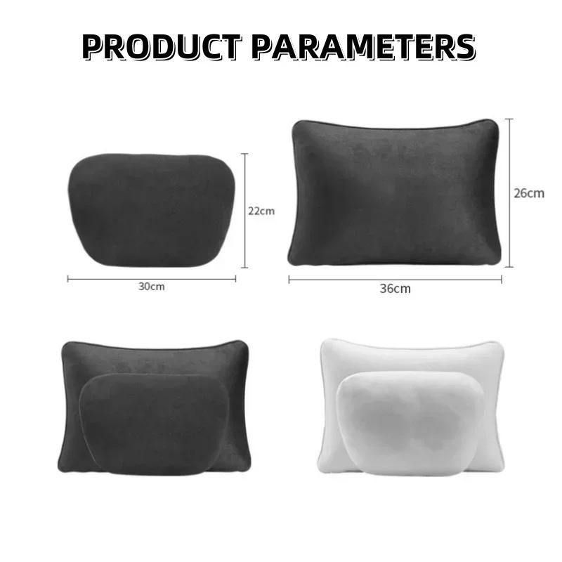 Dla Tesla Model 3 Model Y Zagłówek Fotela Samochodowego Poduszka Pod Szyję Model 3 Y S X Miękka Wygodna Poduszka z Pamięcią Kształtu Pokrowiec Ochronny Akcesoria Samochodowe