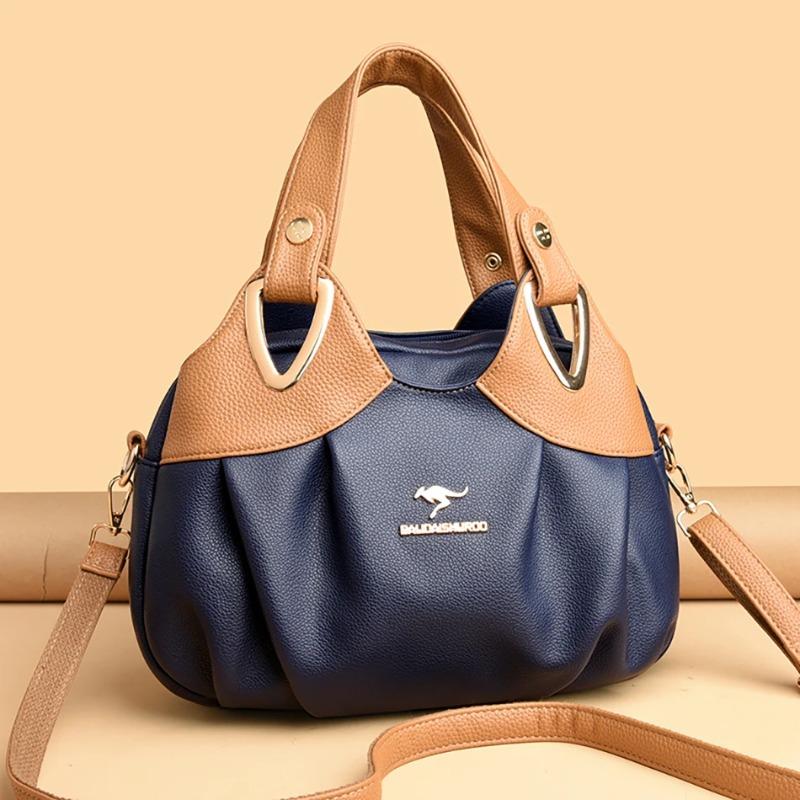 Wysokiej jakości minimalistyczna torba typu tote dla kobiet, modna torba na ramię, torba tote w kontrastowych kolorach, odpowiednia do codziennego użytku, na zakupy, do pracy.