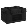 60L Camping Storage Bag with Removable Dividers Multiple Pockets Anti Slip Waterproof Black Camping