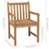 Garden Chairs 8 pcs with Beige Cushions Solid Teak Wood