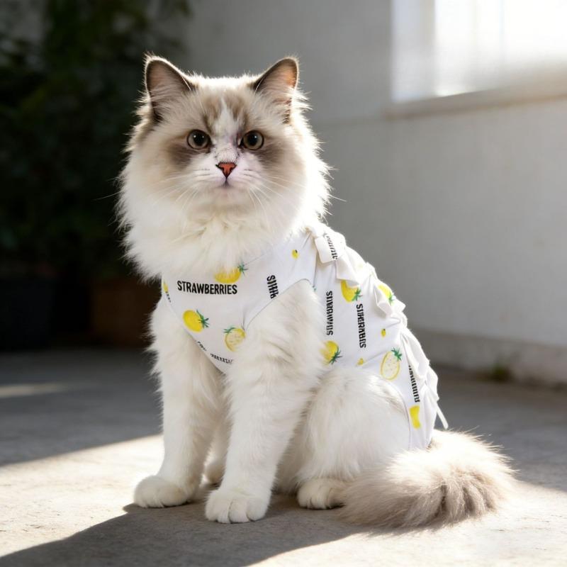 Cat Spaying Surgical Suit, Breathable Pure Cotton Clothes, Weaning Suit, Male Cat Protection Suit, Post-surgery Pet Care