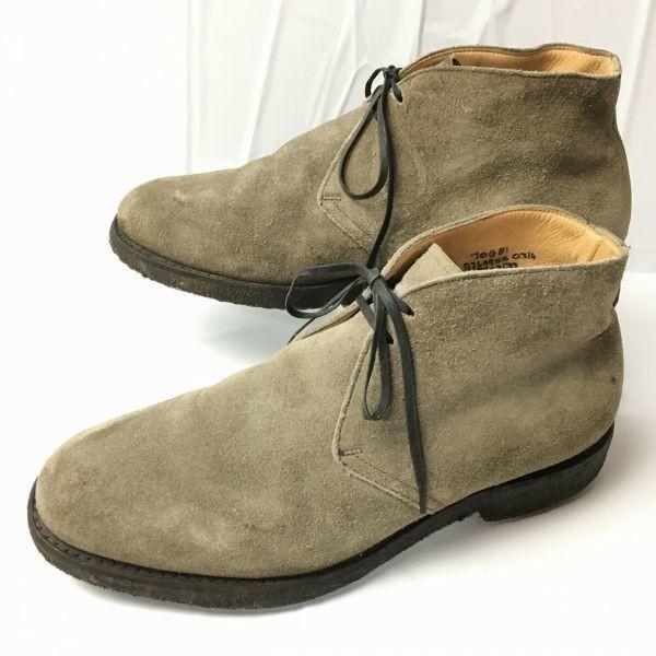 Vintage! Church’s Suede Boots Size 26.527.0 Brown Crepe Sole Vintage Men’s(USED)