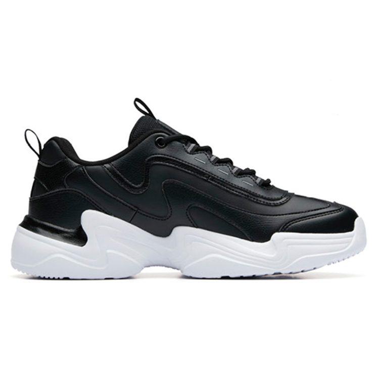 Anta Slip Resistant Abrasion Resistant Low Top Chunky Sneakers Men's Black 91938862-3